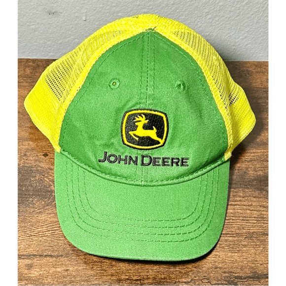 John Deere Toddler Tractors Farm Green & Yellow SnapBack Hat - Picture 1 of 8